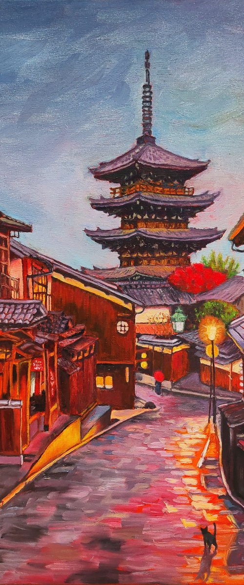 When the shadows are still warm (Kyoto) by Albina Urbanek