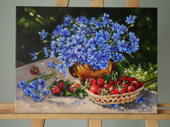Cornflowers and Berries