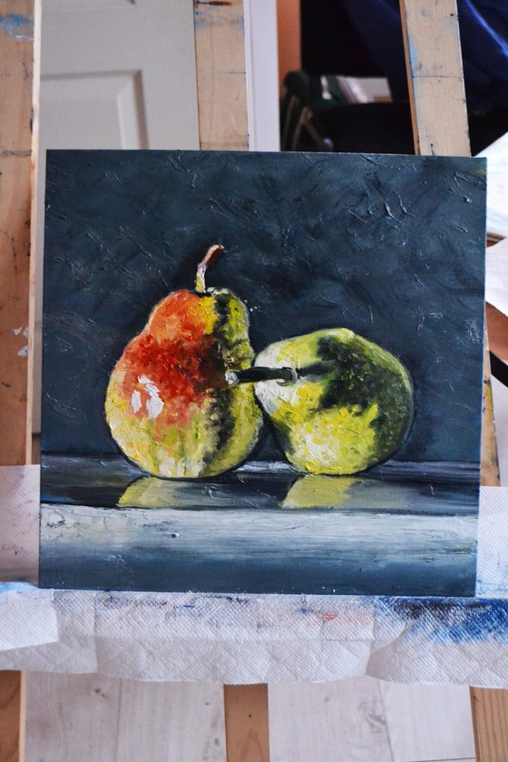 Miniature with Pears