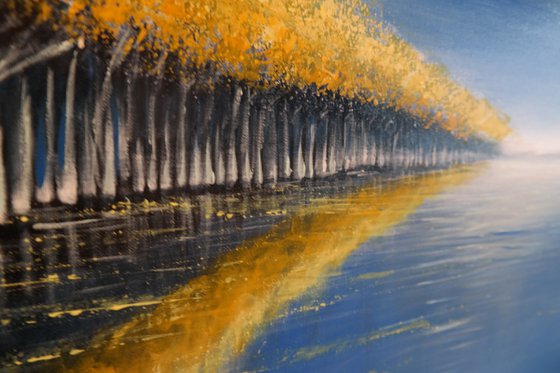 Autumn's Reflection V - Water and Trees  Series