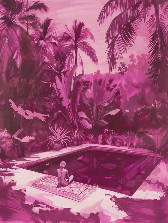 Reading by the Pool