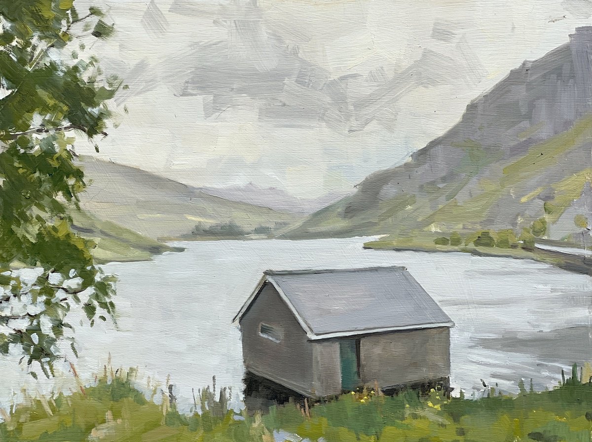 Lake Ogwen, Snowdonia By Louise Gillard, 12 X 9, Artwork For Sale On Artfinder