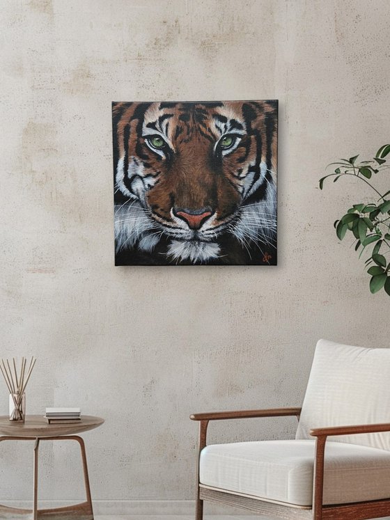 Painting 'Eye of the tiger'