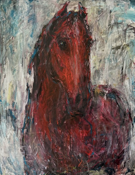 Red horse
