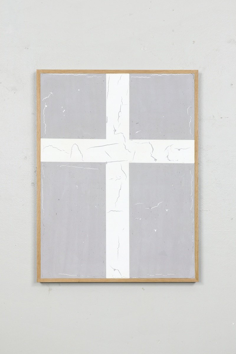 Geometric Abstract Painting By Johan Soderstrom, 25 X 33, #433 Flag, Original Artwork