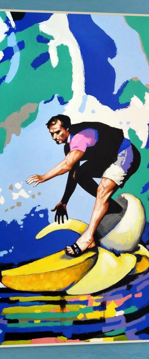 Banana Surfer by Evgen Semenyuk