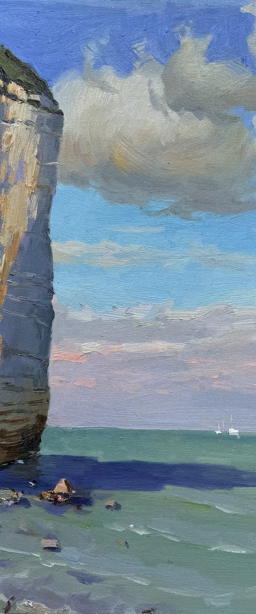 Cliffs of Étretat by Evgeniia Mekhova