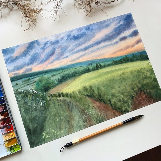 Watercolor landscape