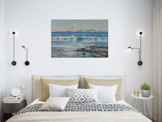 Sea waves(60x90cm, oil painting)