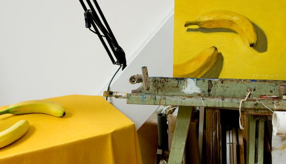 modern still life of  banana