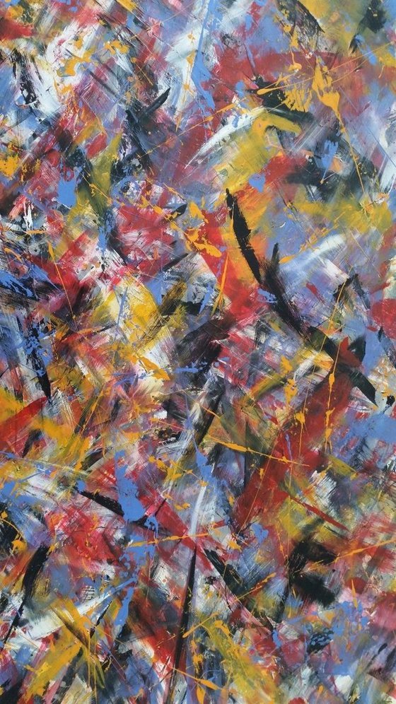 Modern Abstract ACRYLIC Painting on CANVAS by M.Y.