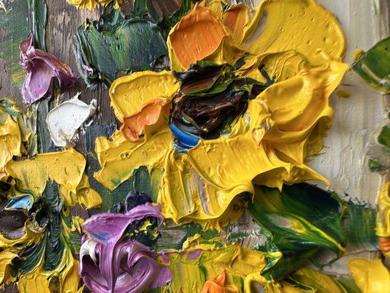Window with yellow Flowers