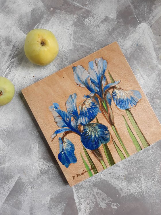 Blue irises