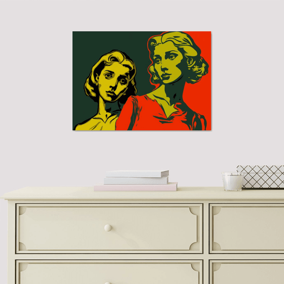 Two sister | A3  11.7 x 16.5 in (42x30 cm)