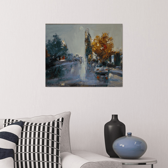 A Misty Autumn City