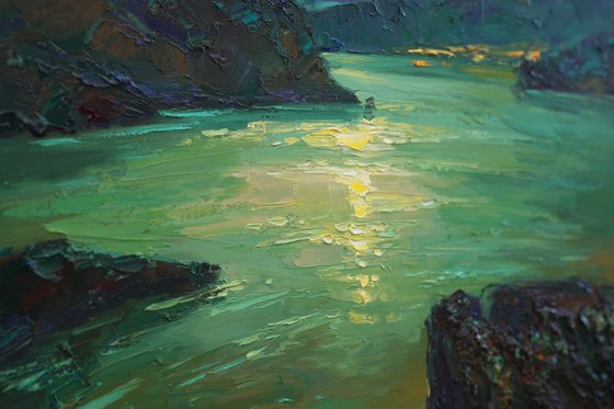 Night in green