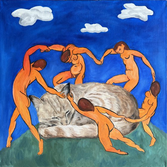 Inspired by Henri Matisse's "The Dance"