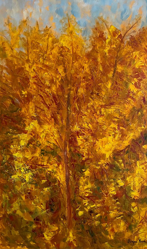 Autumn On A Blue Sky