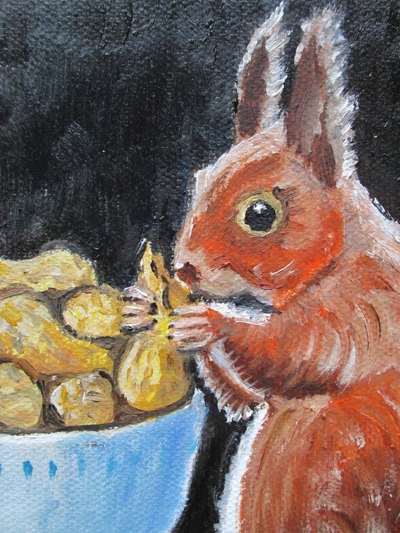Squirrel and his nuts