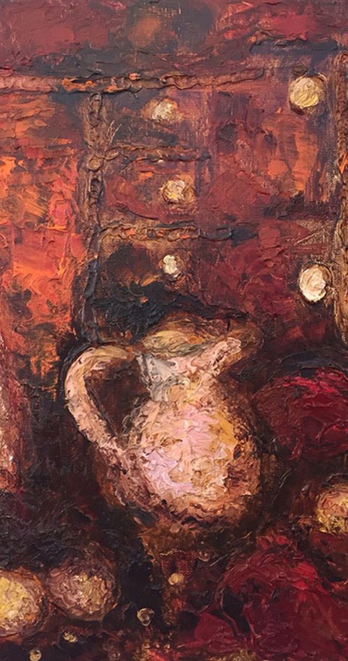 Jug with apples by Anastassia Markovskaya