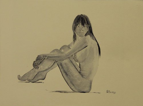 Seated lady by Graham Evans