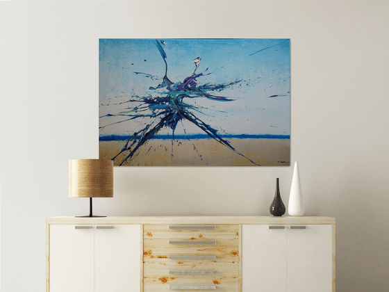 Artist's Beach IV (Spirits Of Skies 096131) (120 x 80 cm) XXL (48 x 32 inches)