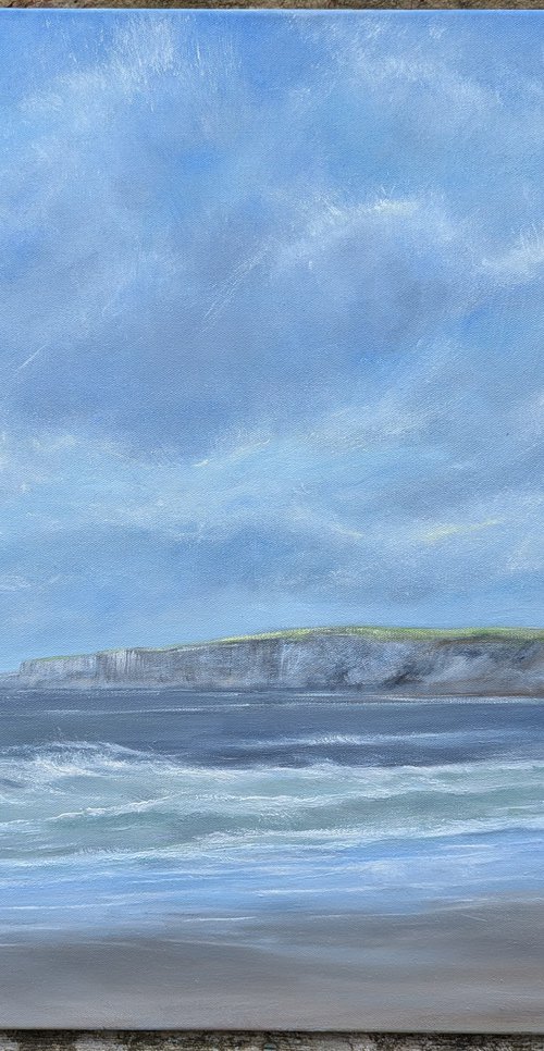 Choppy Sea Filey by Sarah Louise Armstrong