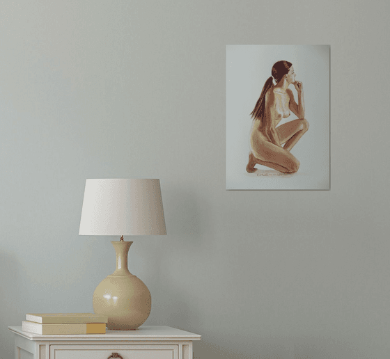 Kneeling female nude