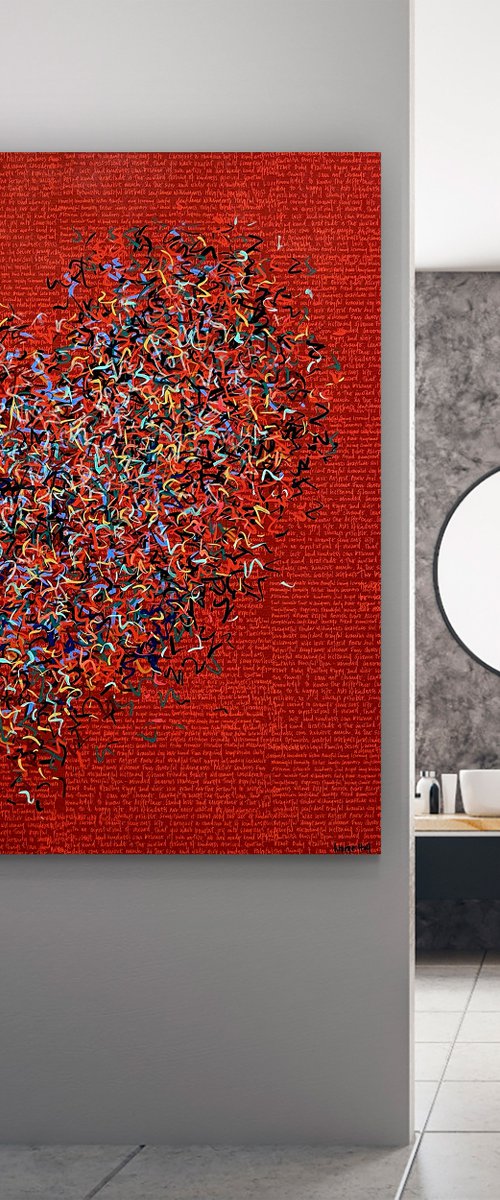 The Zen Optimist Four 127 x 127cm by George Hall