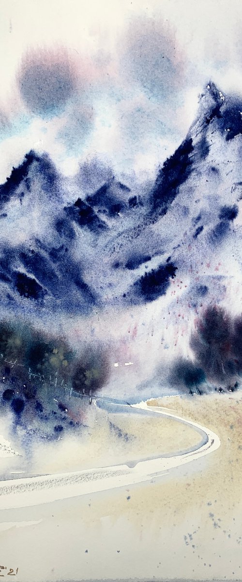 Mountainscape #10 by Eugenia Gorbacheva