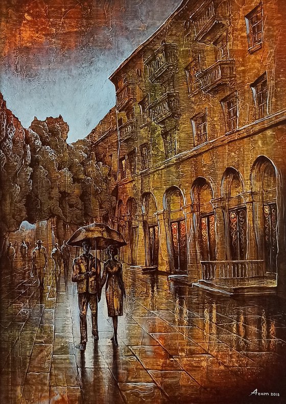 Cityscape 50x70cm ,Acrylic/canvas