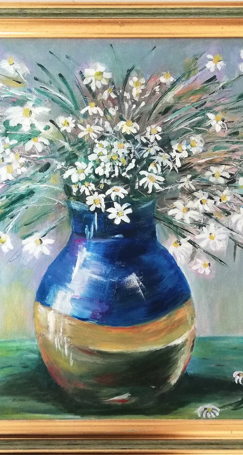 Daisies in a Jar by Katia Ricci