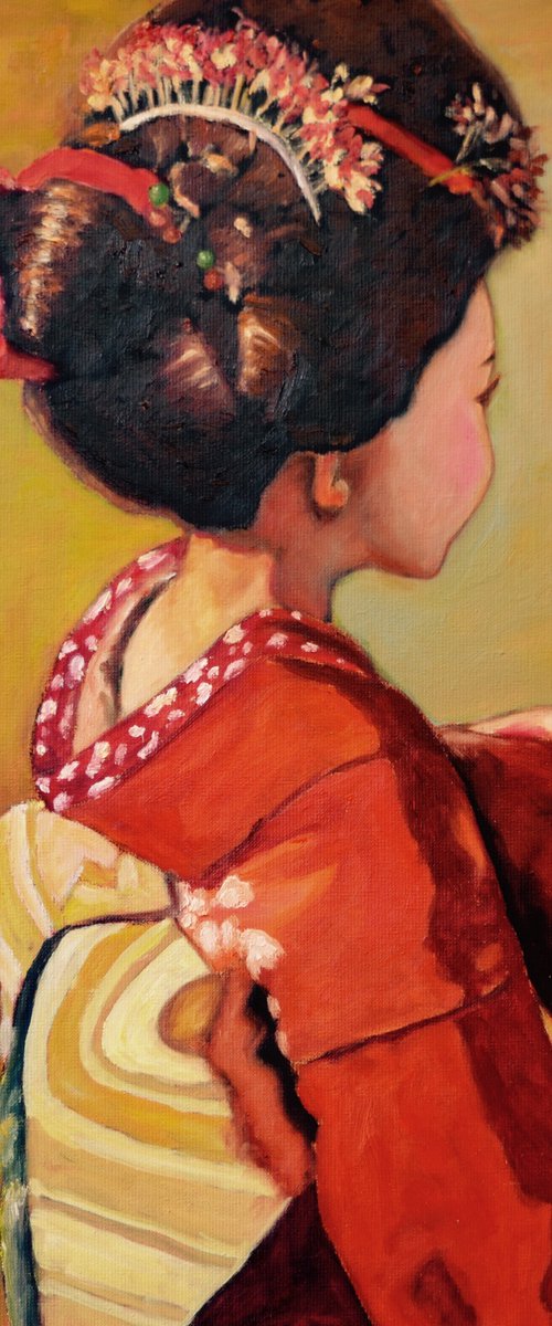 Petite geisha - Small geisha by Albina Urbanek