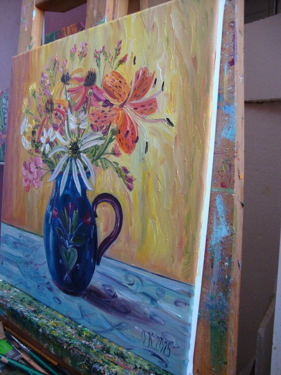 Blue vase