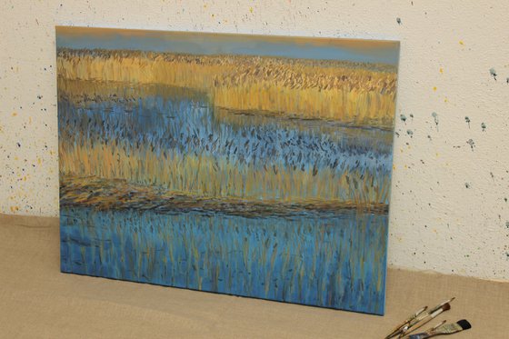 A Multitude of Grasses – Množica trav, 2021, acrylic on canvas, 60 x 80 cm