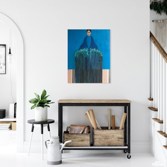 Girl With Flowers — III