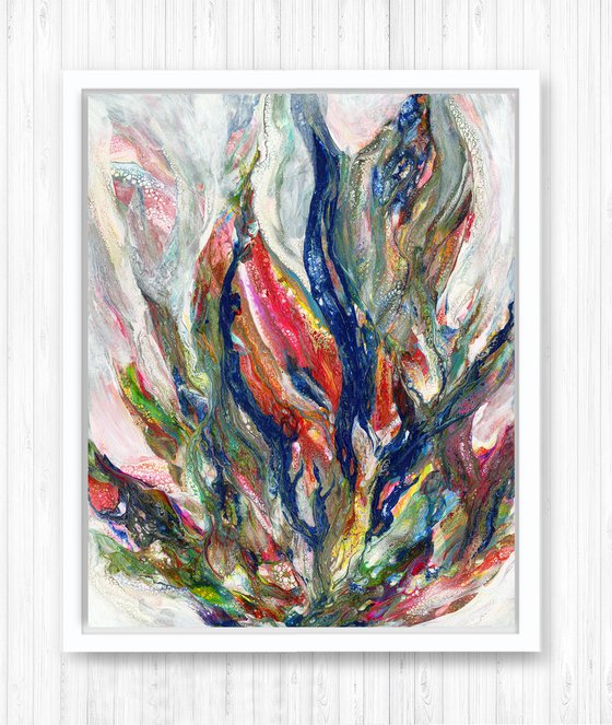 Organic Ecstasy 70  - Abstract Painting  by Kathy Morton Stanion