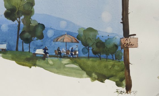 Cafe tables, picnic spot