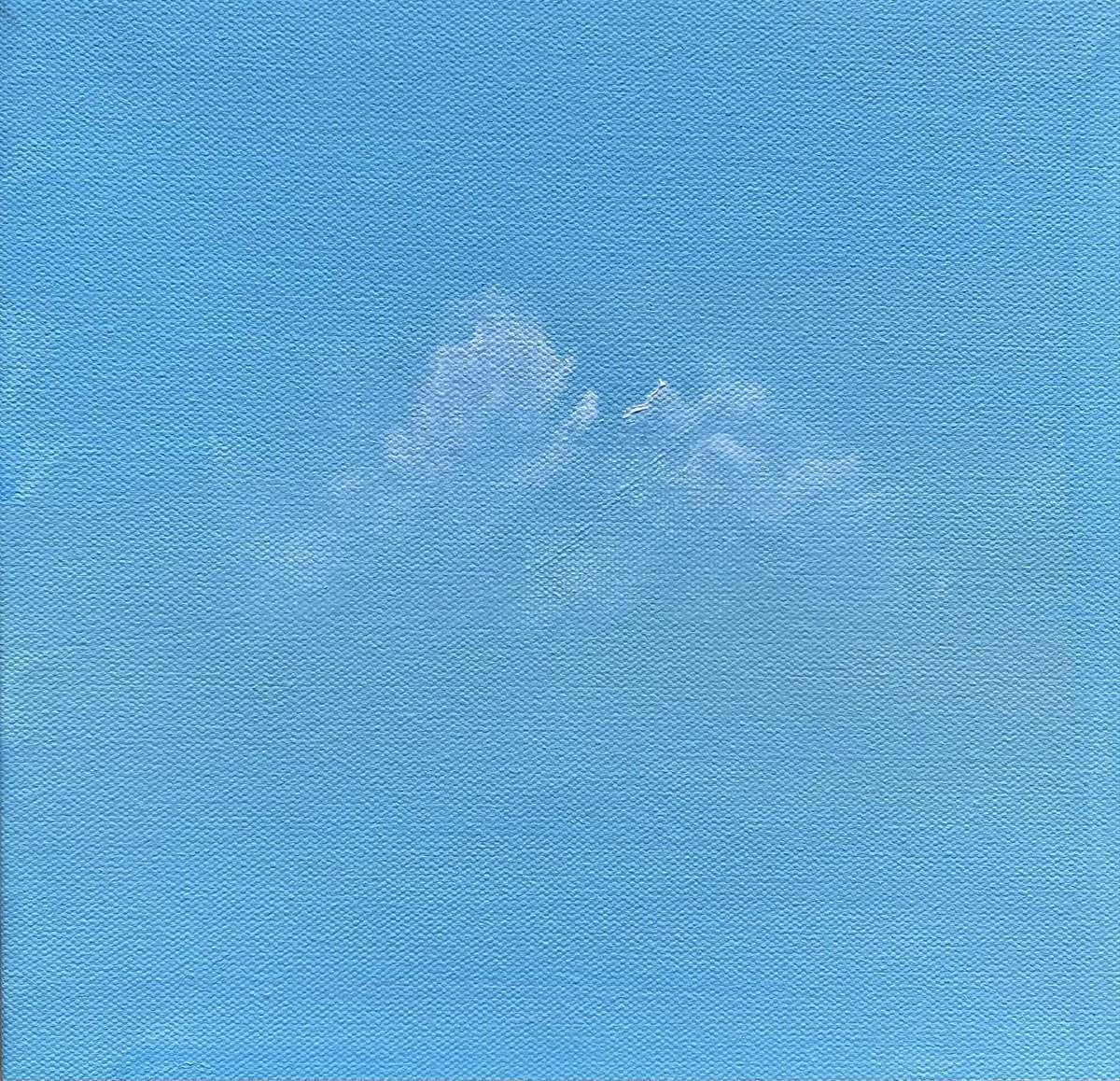 Expressive Landscape Acrylic Painting By Samah Kthar, 10 X 10", Cloud Series: Whimsy, Original Artwork