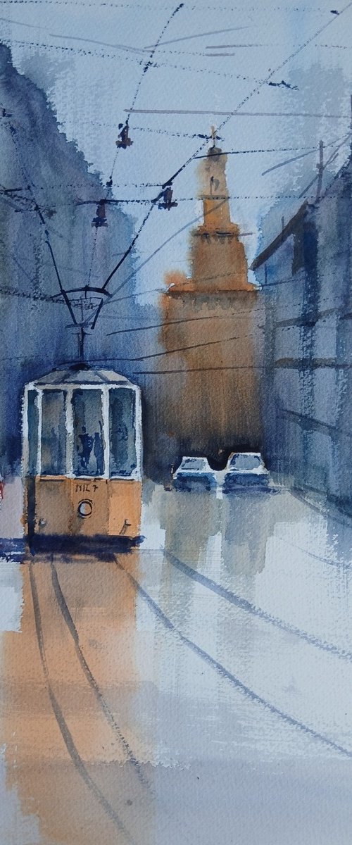 tram in Milan 31 by Giorgio Gosti