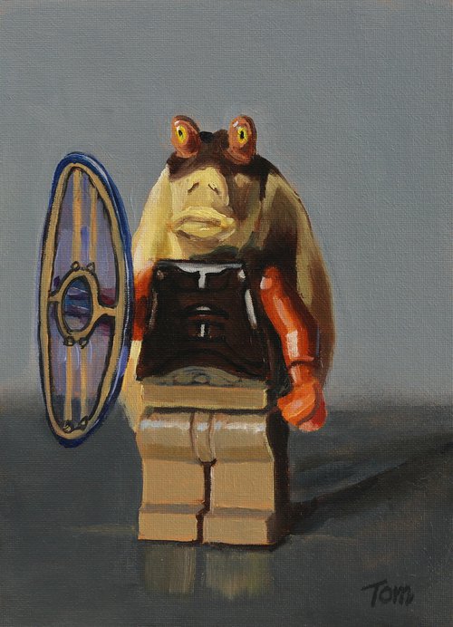 Lego Star Wars Jar Jar Binks by Tom Clay