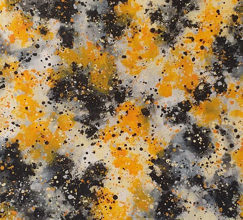 Contemporary J. Pollock style acrylic by M.Y. by Max Yaskin