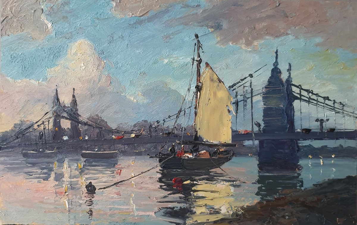 London Hammersmith bridge by Roberto Ponte