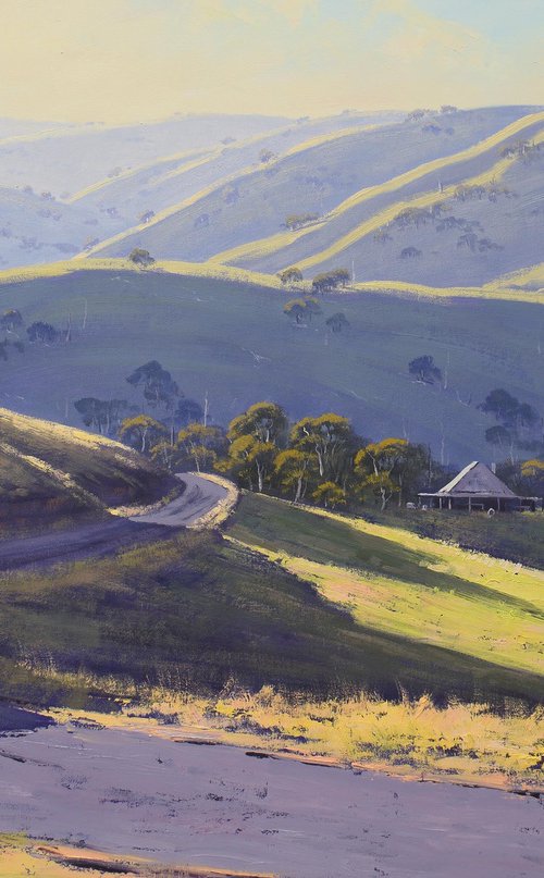 Late Afternoon Hilly landscape by Graham Gercken