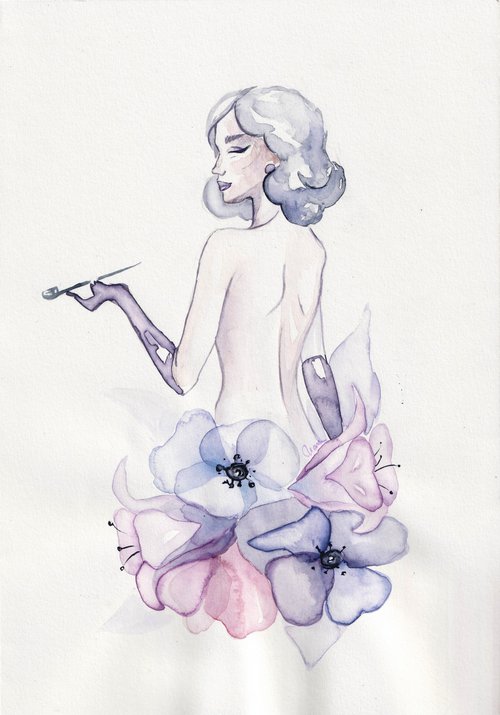 Floral Nude by Anamaria