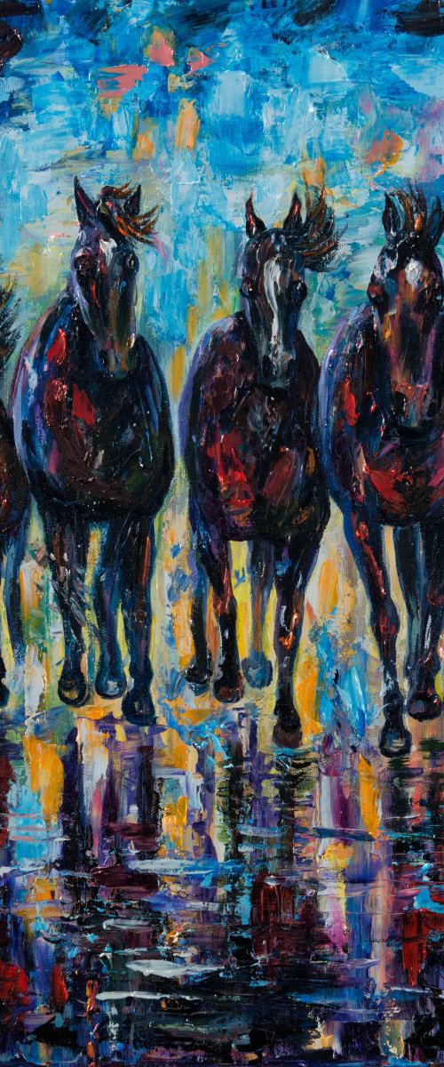 Roaming Free by Lena Owens at OLena Art