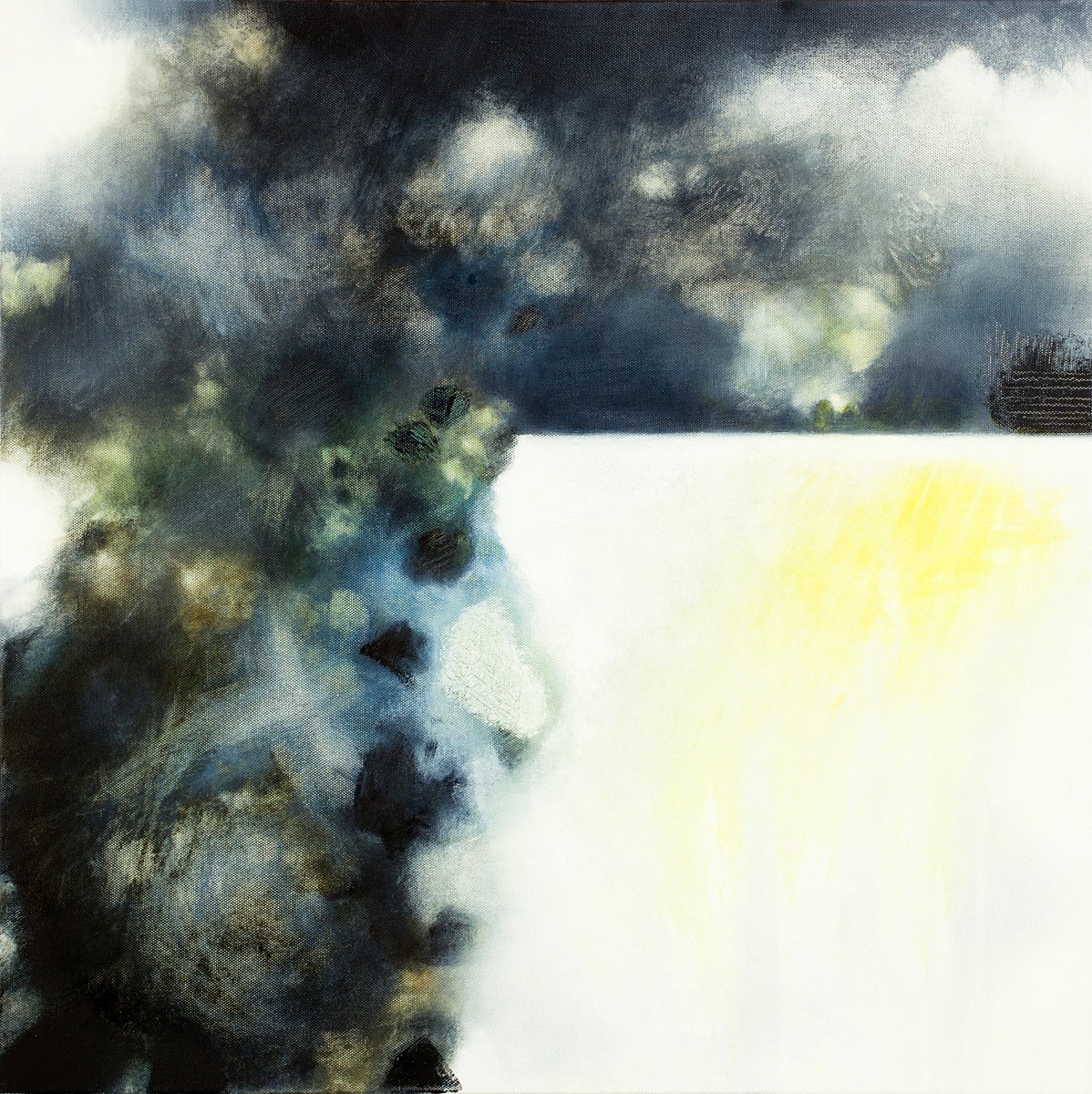 Abstract Landscape Oil Painting By Gina Parr, 24 X 24, What We Hold Onto, Original Artwork