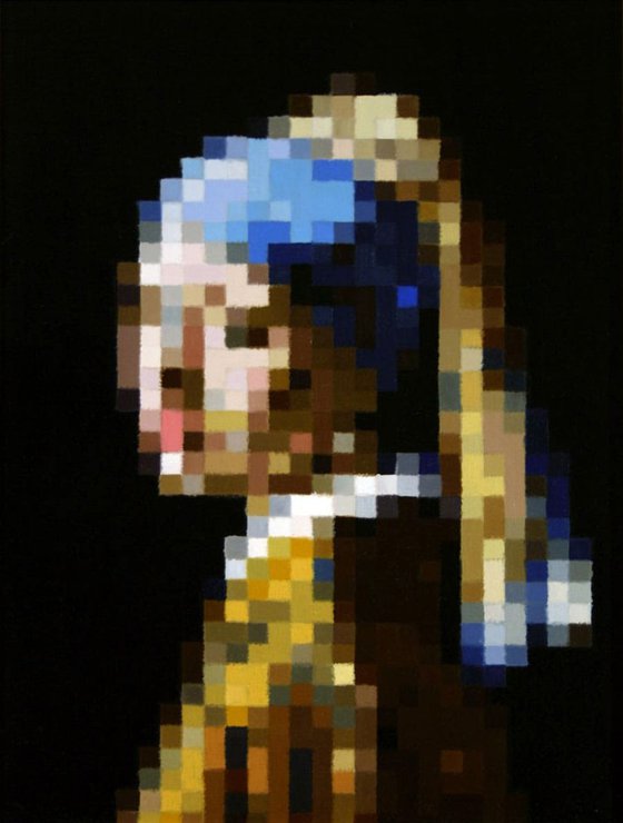 Rasterized Girl With a Pearl Earring