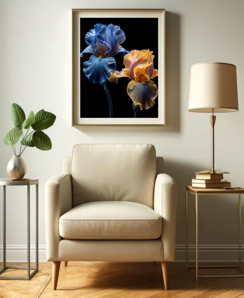 Photorealistic Botanical Photograph By Michael Filonow, 26 X 32", The Petal Dance 1, Original Artwork