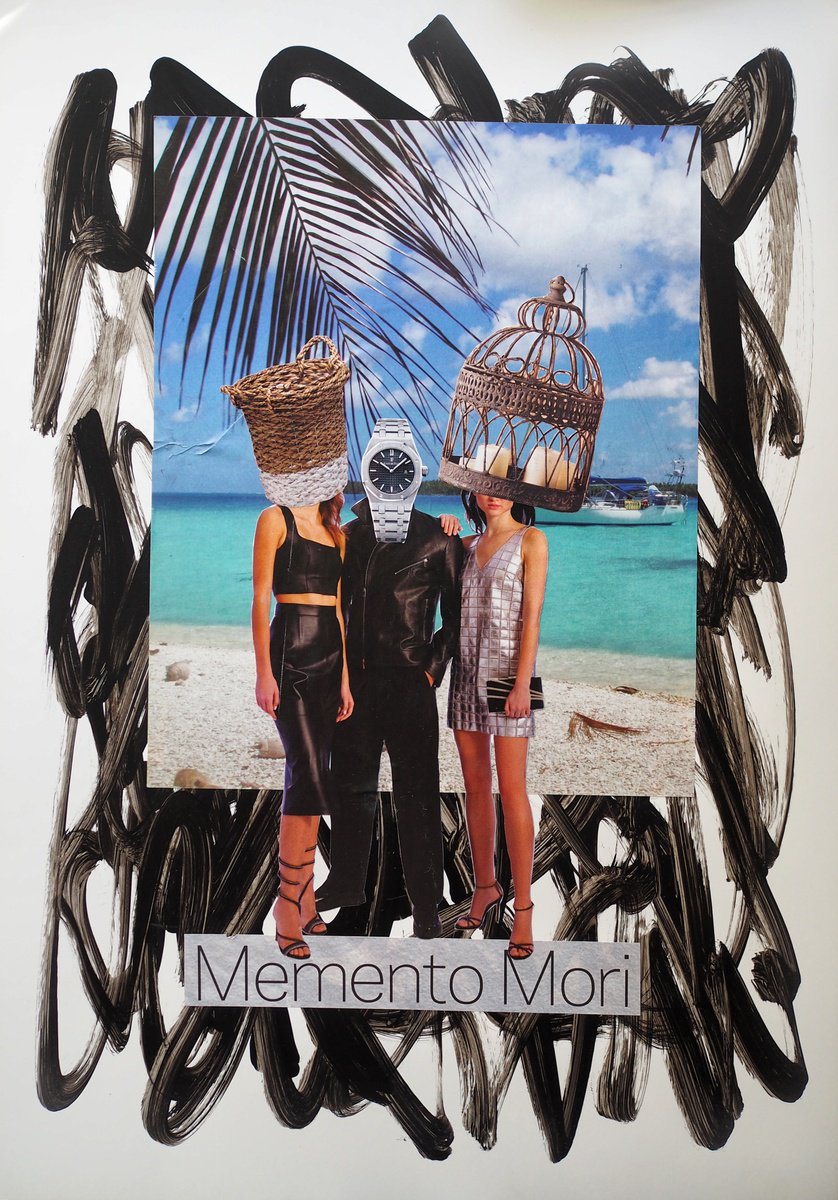 Delnara El | Original  Collage | What Are You Spending Yourself On? | 35 X 50Cm | Artwork For Sale On Artfinder